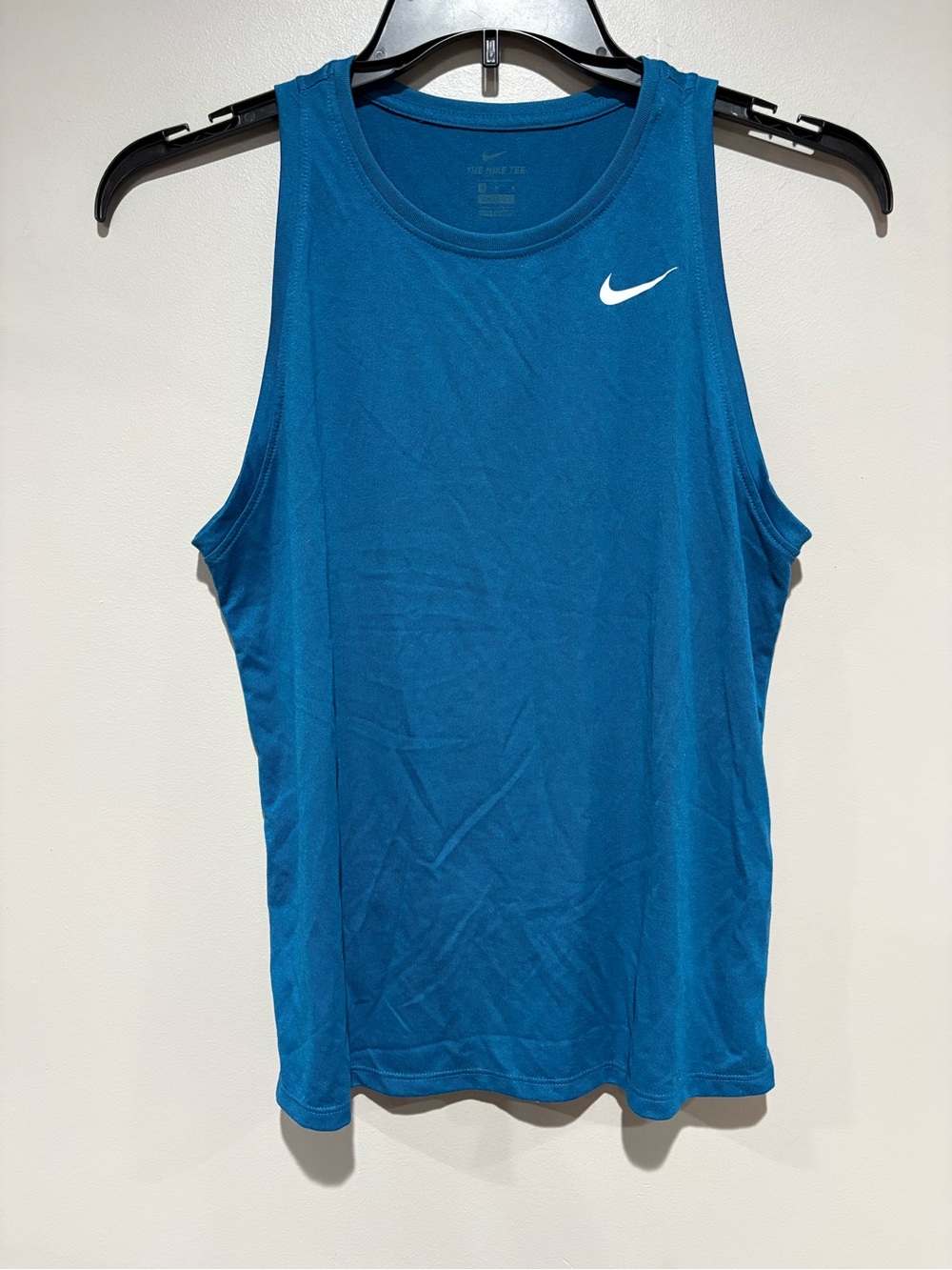 Nike The Nike Tee Women's Medium Teal Blue Dri-FIT Sleeveless Tank Top